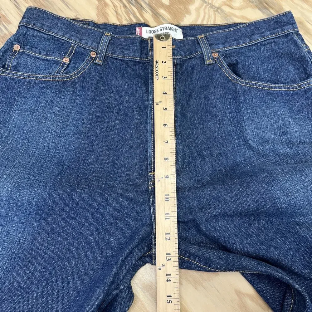 Y2K Levi's 559 Loose Fit Straight Jeans Men's Size 36x32 Vintage Skater Grunge